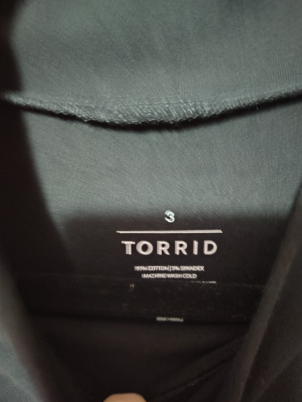 NWT Torrid Black Slash-Neck Mock Neck - Torrid Size 3 - Picture 5 of 6